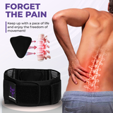 Purple Bubble Lumbar Belt Self-Heating Back Brace for Men & Women - Breathable Back Support Belt with 20 Magnets Relieves Sciatica, Herniated Disc, Scoliosis, Sprains, RSI Pain