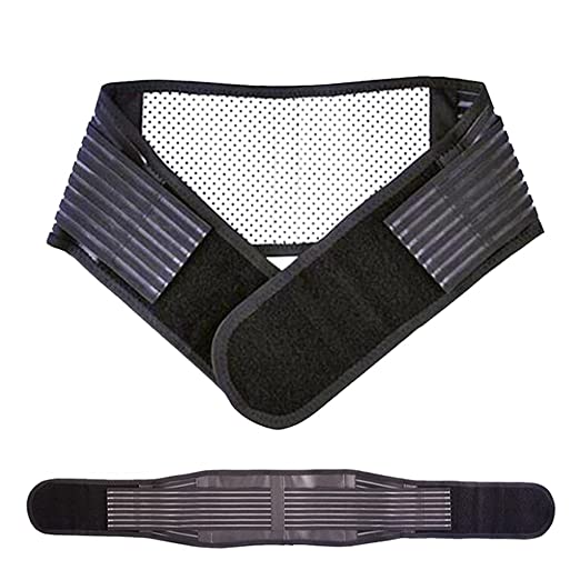 Back Support Belt - Self Heating & Soothing Back Brace Made With Breathable  Materials & 20 Magnets For Optimal Pain Relief - Black / M